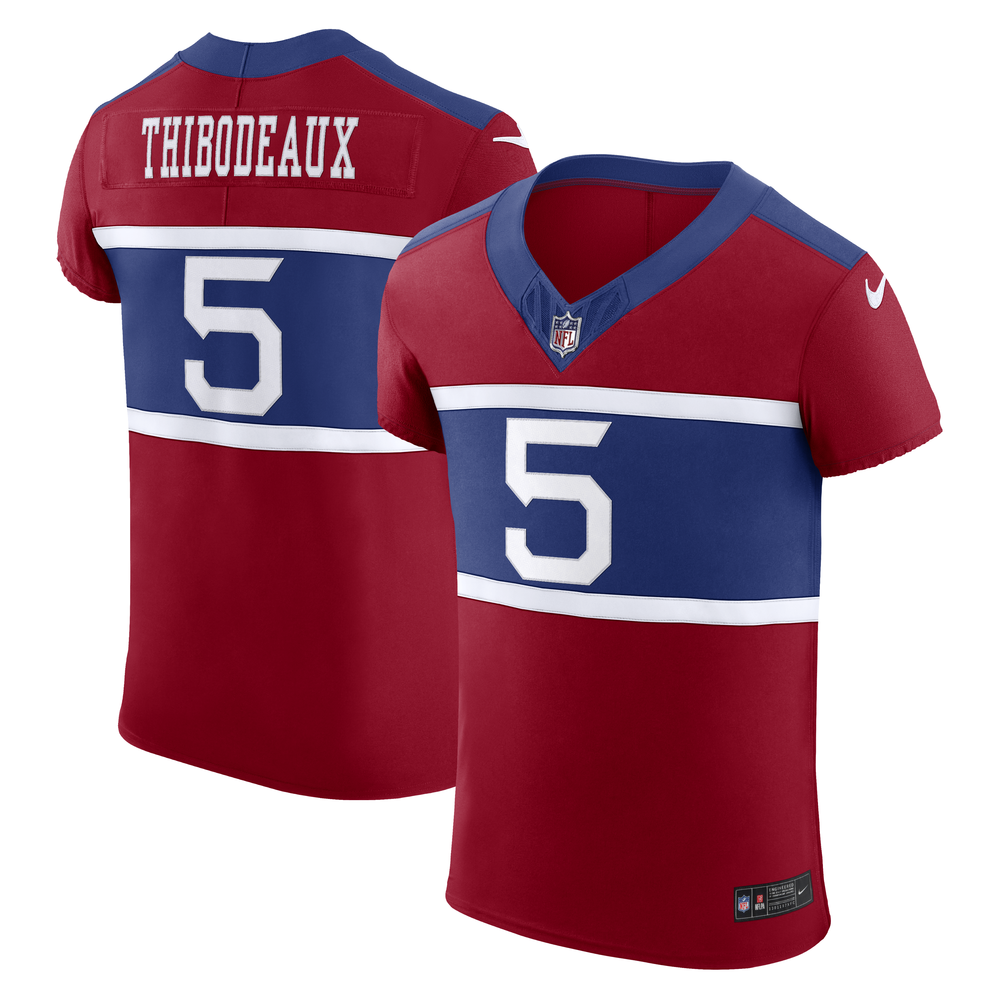 Men’s Nike Kayvon Thibodeaux Red New York Giants Alternate Vapor F.U.S.E. Elite Jersey