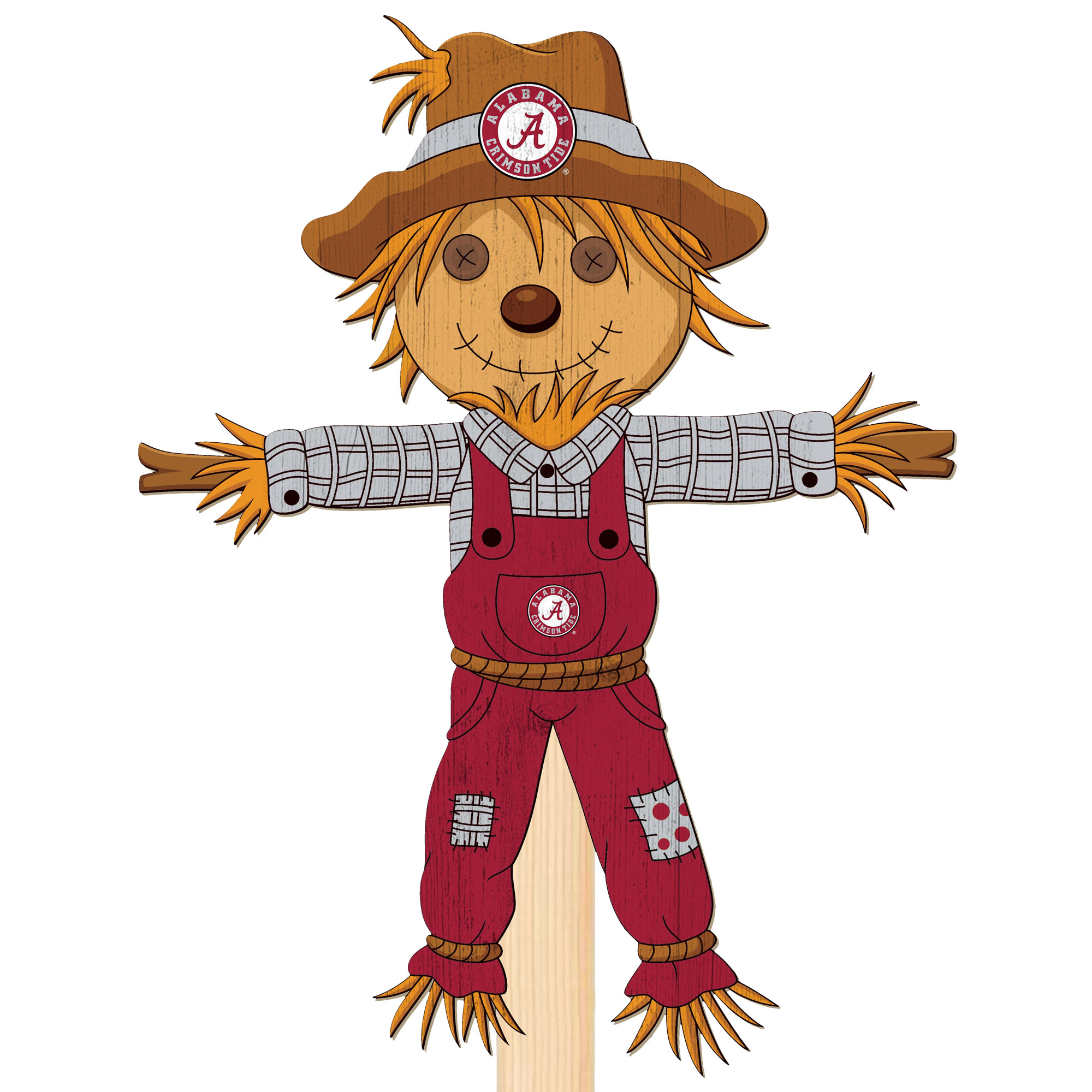Alabama Crimson Tide 12" Scarecrow Yard Stake