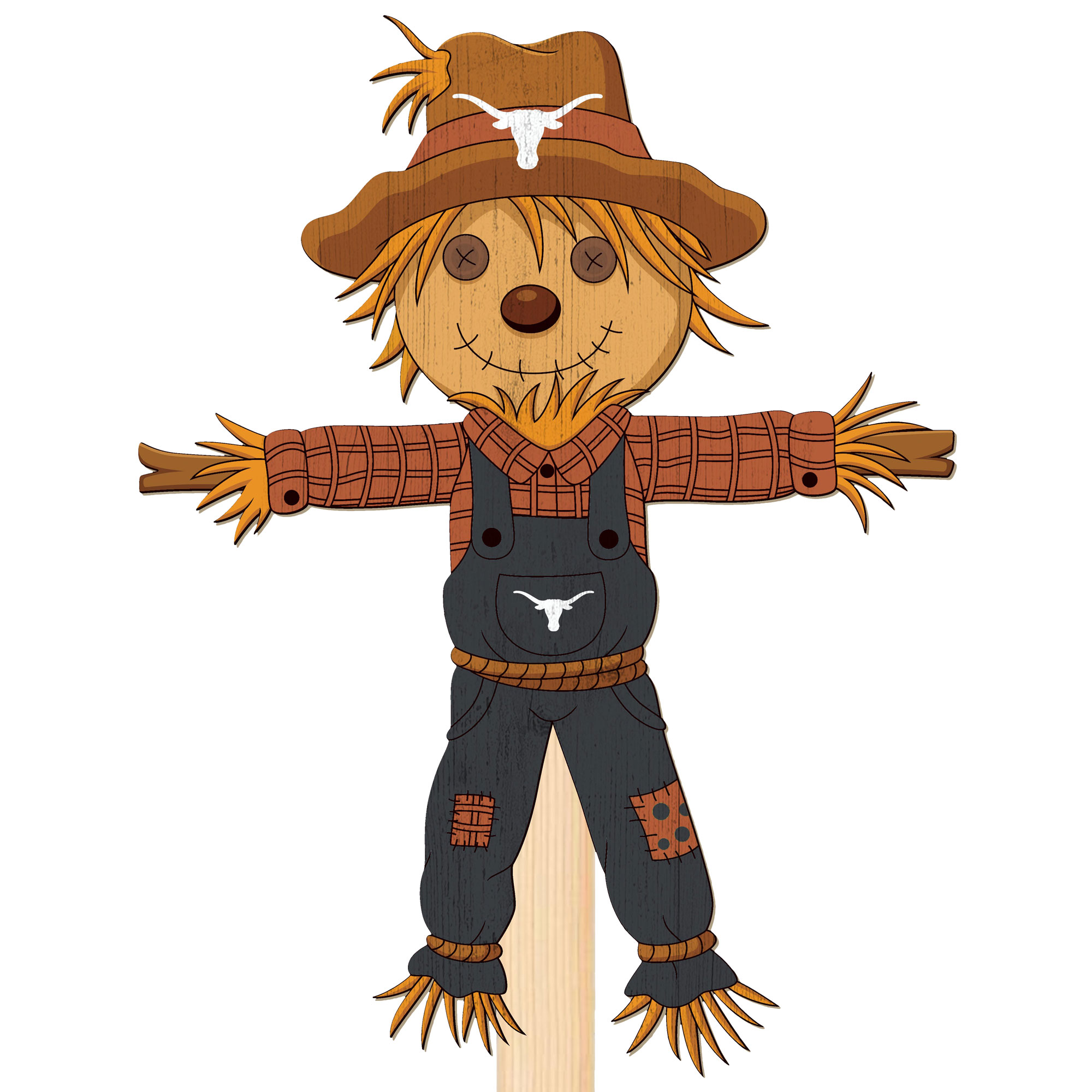 Texas Longhorns 12" Scarecrow Yard Stake