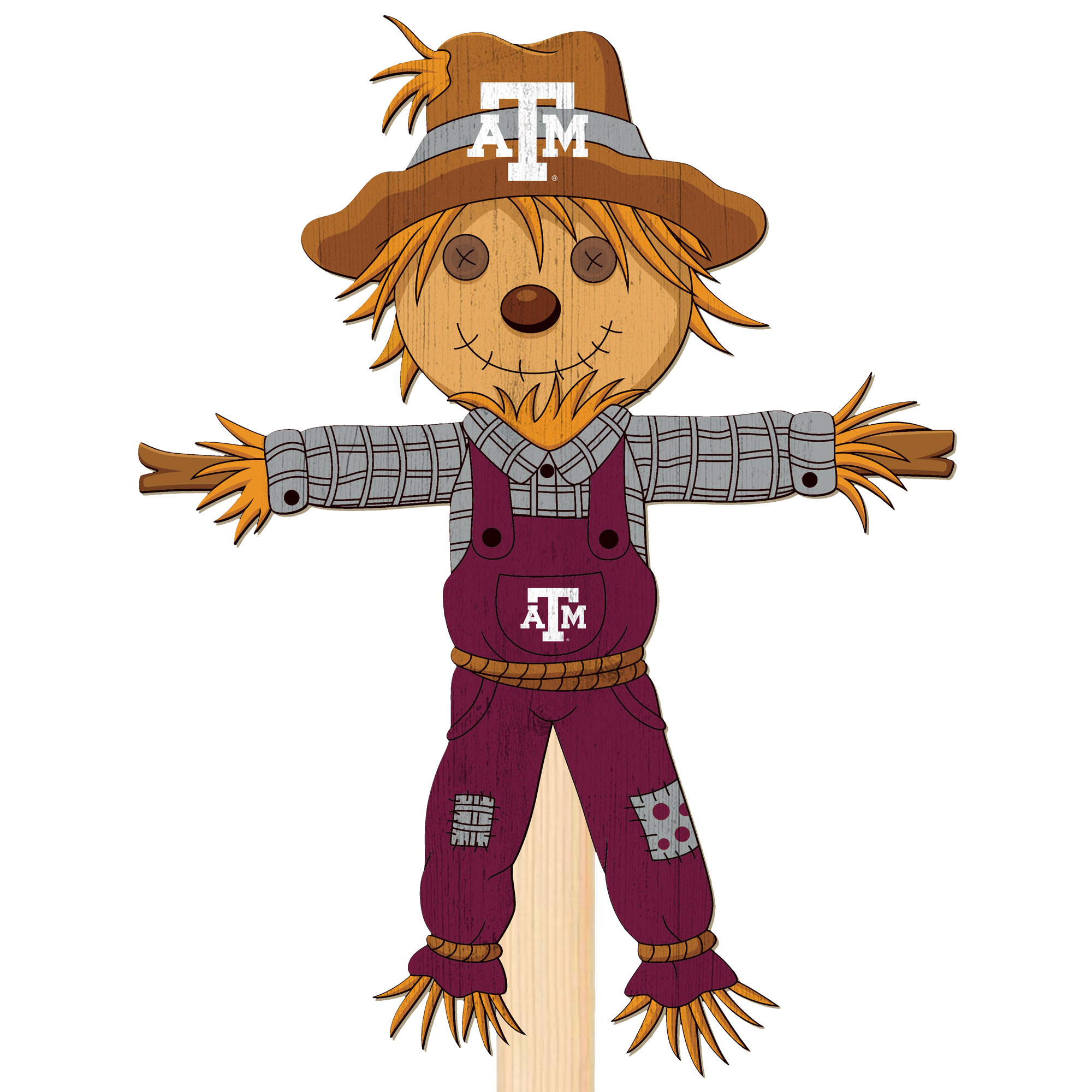 Texas A&M Aggies 12" Scarecrow Yard Stake