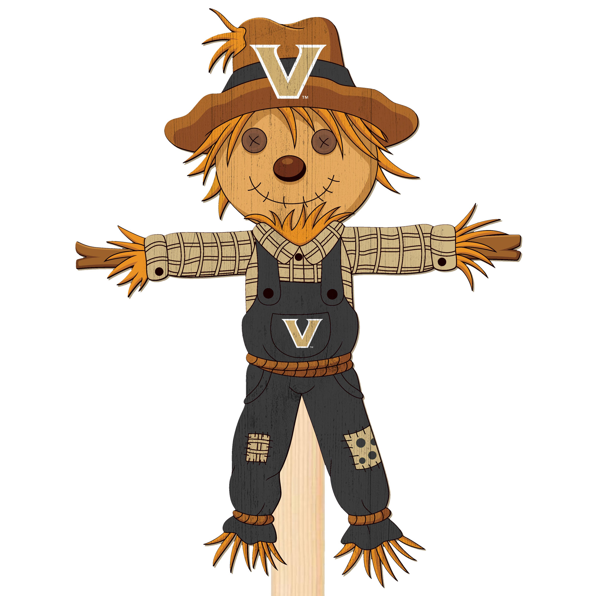 Vanderbilt Commodores 12" Scarecrow Yard Stake
