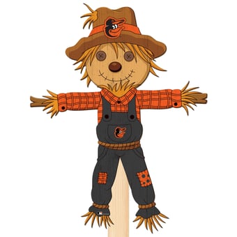 Baltimore Orioles 12" Scarecrow Yard Stake