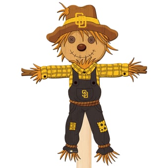 San Diego Padres 12" Scarecrow Yard Stake