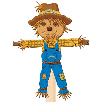 Los Angeles Chargers 12" Scarecrow Yard Stake