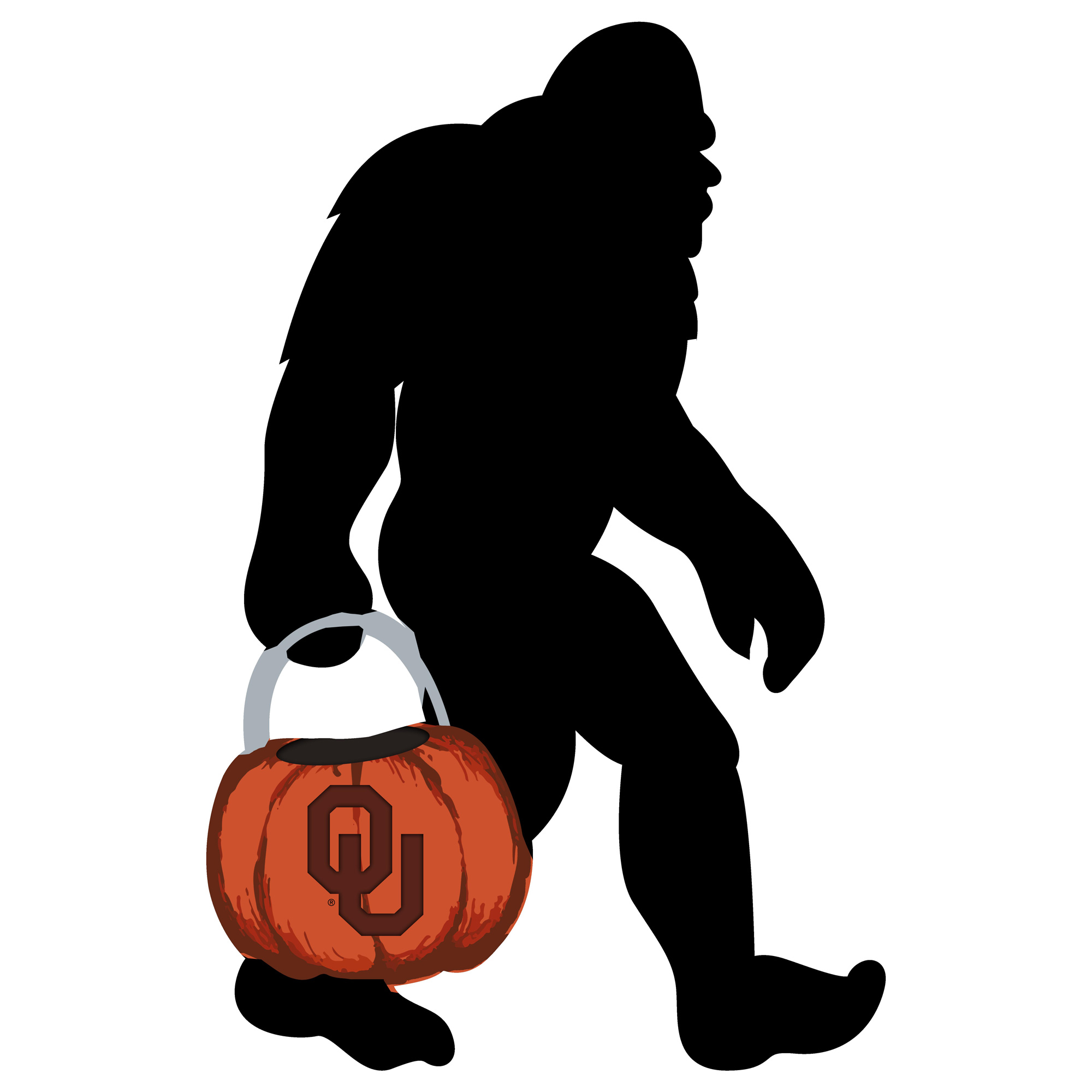 Oklahoma Sooners 12" Bigfoot Halloween Yard Stake