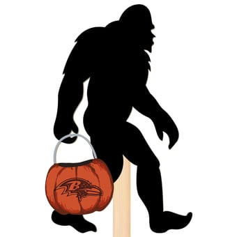 Baltimore Ravens 12" Bigfoot Halloween Yard Stake