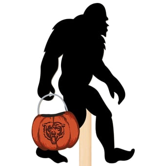 Chicago Bears 12" Bigfoot Halloween Yard Stake