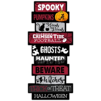 Alabama Crimson Tide 24'' Halloween Celebration Stack Sign