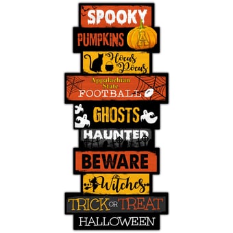 Appalachian State Mountaineers 24'' Halloween Celebration Stack Sign