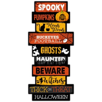 Ohio State Buckeyes 24'' Halloween Celebration Stack Sign