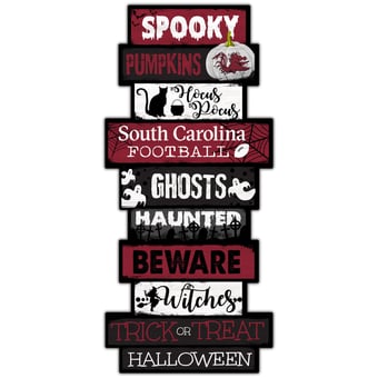 South Carolina Gamecocks 24'' Halloween Celebration Stack Sign
