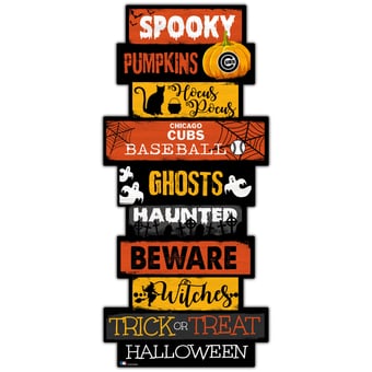 Chicago Cubs 24'' Halloween Celebration Stack Sign