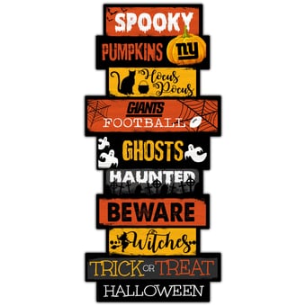 New York Giants 24'' Halloween Celebration Stack Sign
