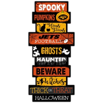 New York Jets 24'' Halloween Celebration Stack Sign