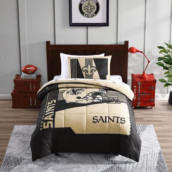 New Orleans Saints Twin Size Bed In A Bag Set