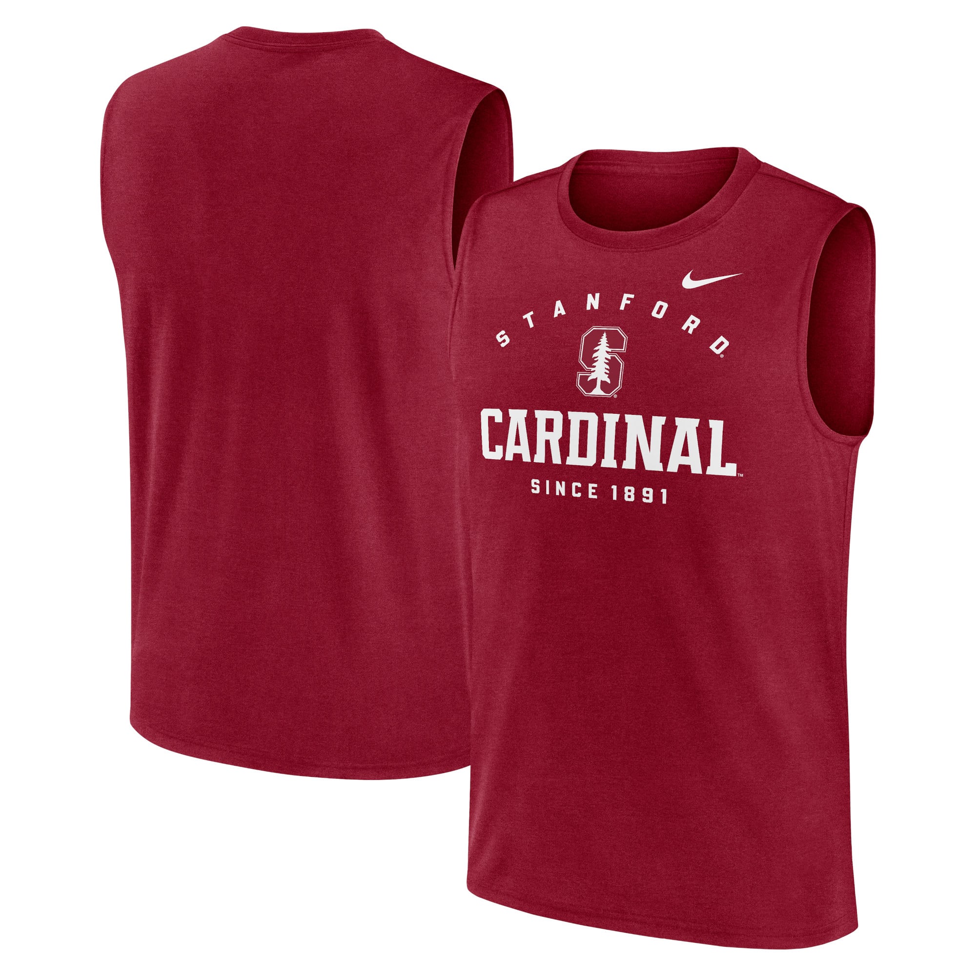Men's Nike Cardinal Stanford Cardinal Primetime Legend Dri-FIT Muscle Tank Top