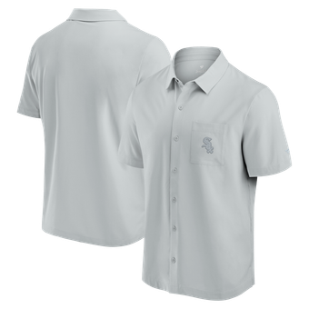 Men's Fanatics Gray Chicago White Sox Front Office Button-Up Shirt