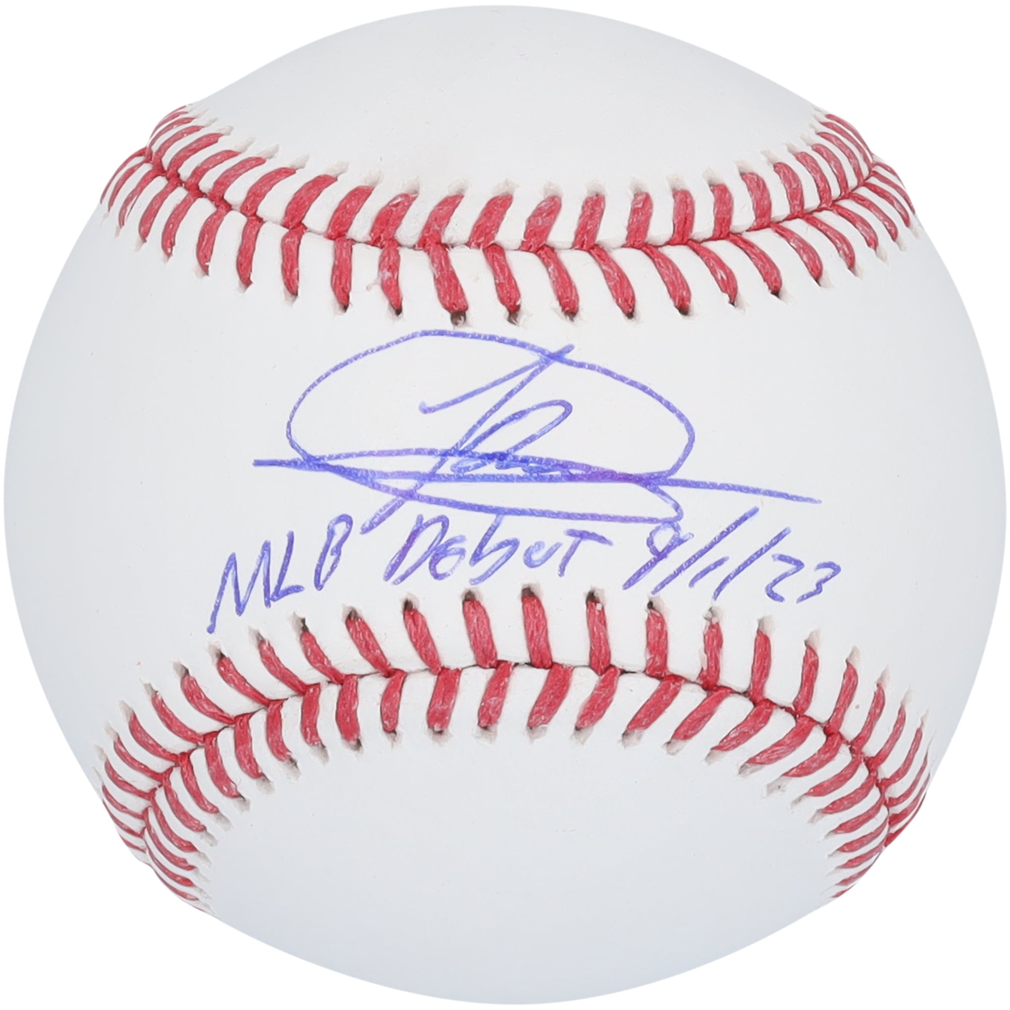 Jasson Domínguez New York Yankees Autographed Baseball with "MLB Debut 9/1/23" Inscription