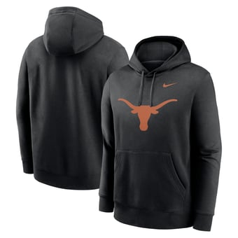Men's Nike Black Texas Longhorns Primetime Club Fleece Pullover Hoodie