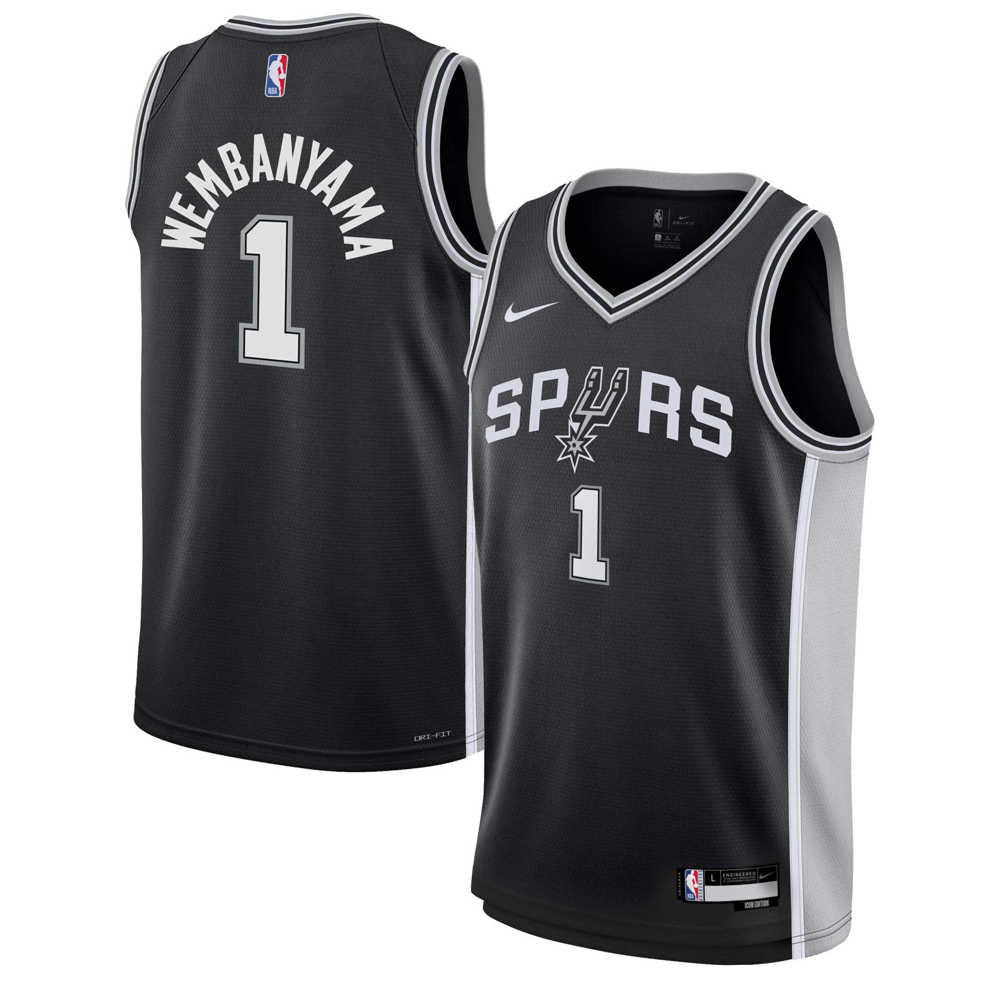 Camiseta Nike Icon Swingman del San Antonio Spurs - Victor Wembanyama - Jovenes