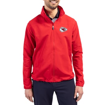 Men's Cutter & Buck  Red Kansas City Chiefs  Charter Eco Recycled Full-Zip Jacket