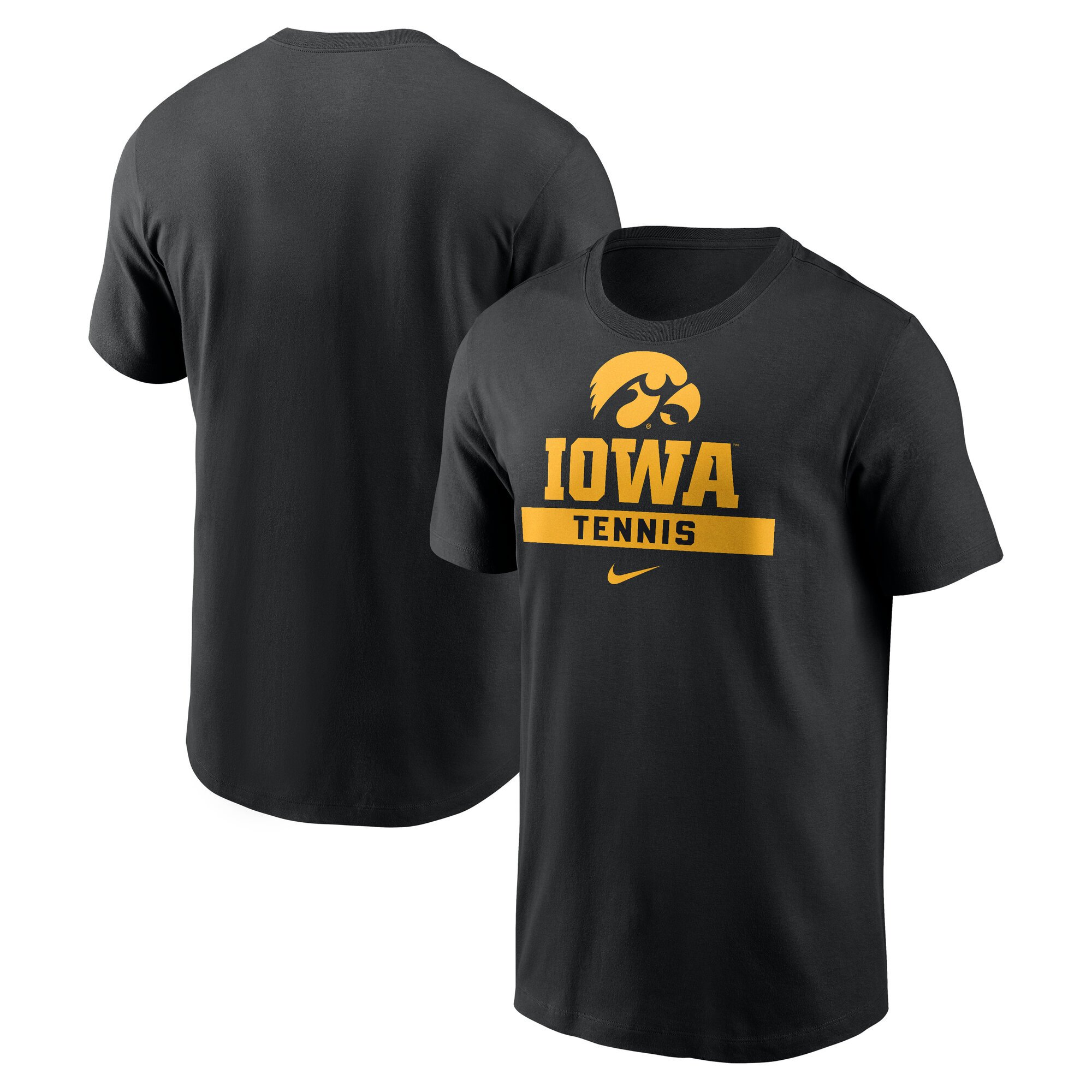 Men's Nike Black Iowa Hawkeyes Tennis Club Sport Drop T-Shirt