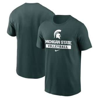 Men's Nike Green Michigan State Spartans Volleyball T-Shirt
