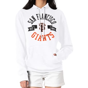 Women's G-III 4Her by Carl Banks White San Francisco Giants City Graphic Pullover Hoodie