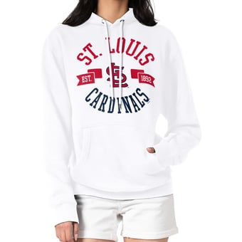 Women's G-III 4Her by Carl Banks White St. Louis Cardinals City Graphic Pullover Hoodie