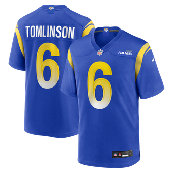 Men's Nike Tre'Vius Hodges-Tomlinson  Royal Los Angeles Rams Team Game Jersey