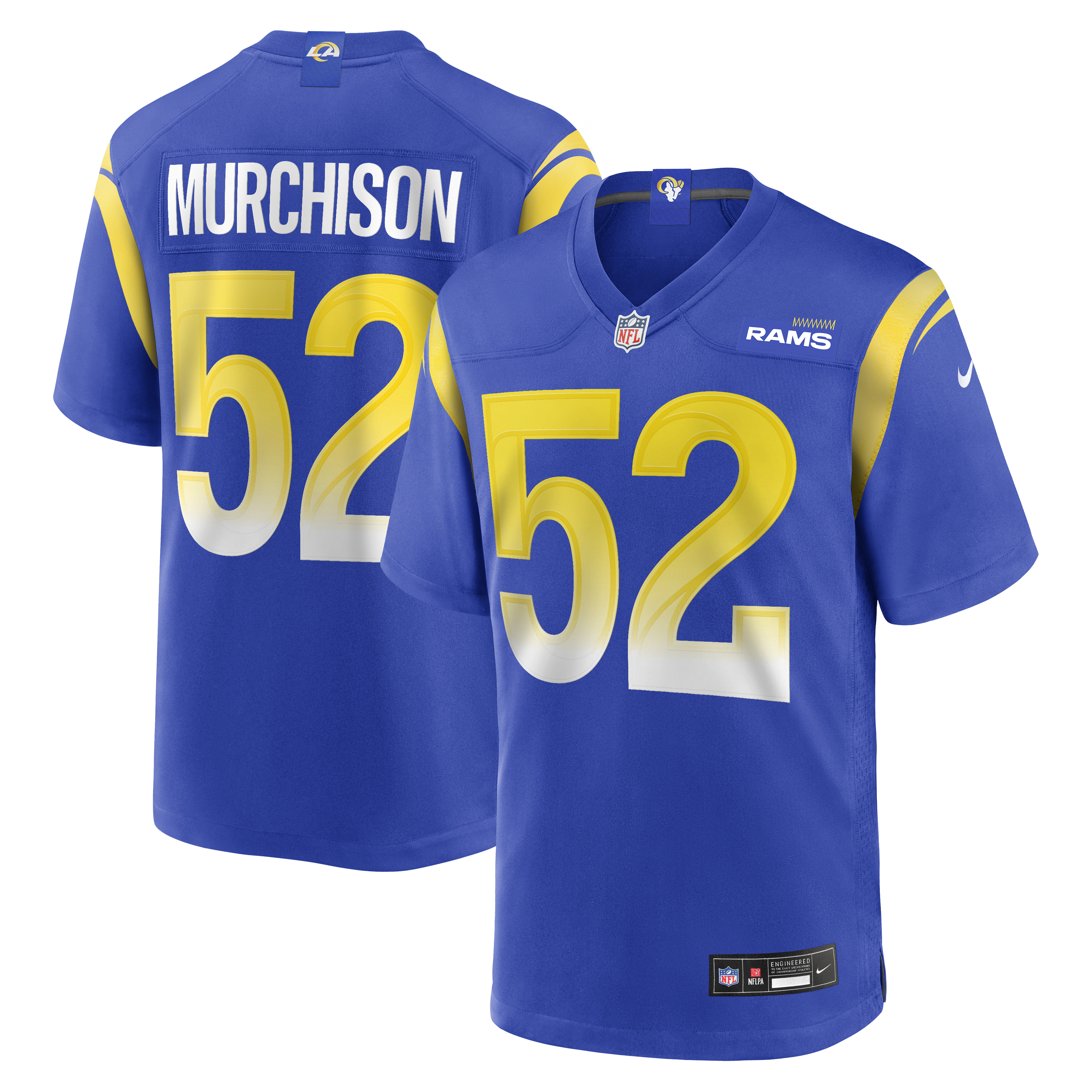 Men's Nike Larrell Murchison Royal Los Angeles Rams Team Game Jersey