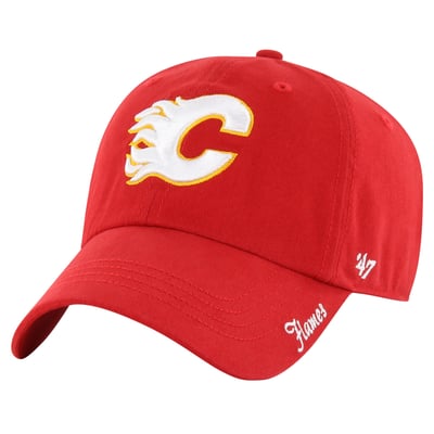 Women's '47 Red Calgary Flames Miata Clean Up Adjustable Hat