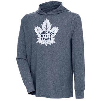 Men's Antigua  Heather Navy Toronto Maple Leafs Saga Pullover Hoodie