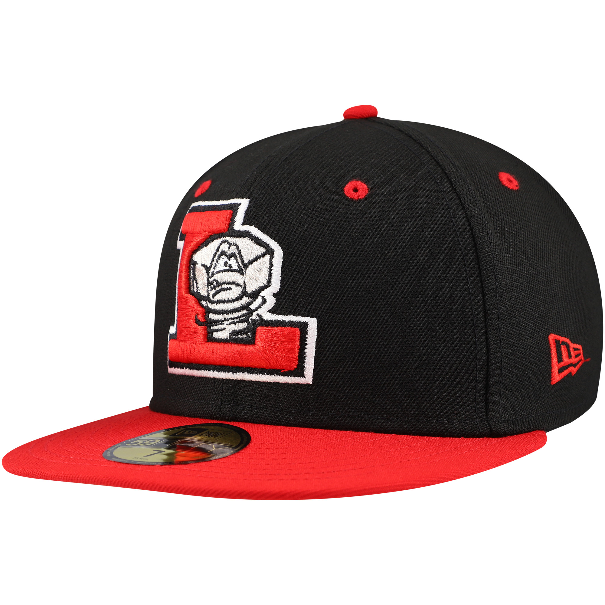Men’s New Era Black/Red Lansing Lugnuts Authentic Collection 59FIFTY Fitted Hat Men’s New Era Black/Red Lansing Lugnuts Authentic Collection 59FIFTY Fitted Hat