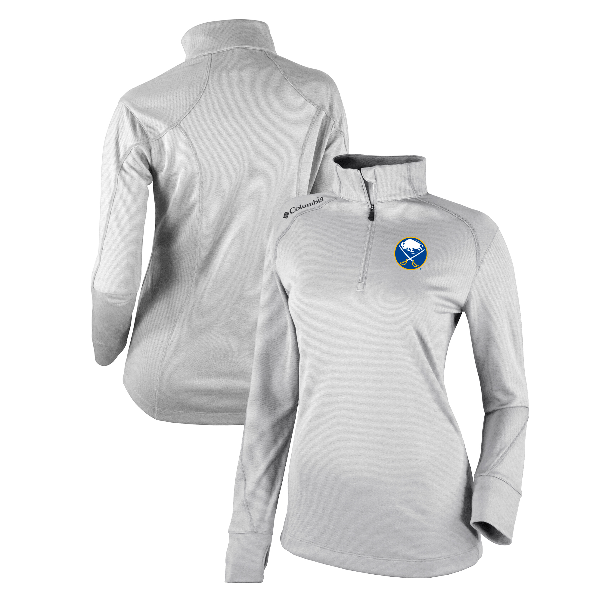 Women’s Columbia White Buffalo Sabres Omni-Wick Shotgun 2.0 Quarter-Zip Pullover Top Women’s Columbia White Buffalo Sabres Omni-Wick Shotgun 2.0 Quarter-Zip Pullover Top