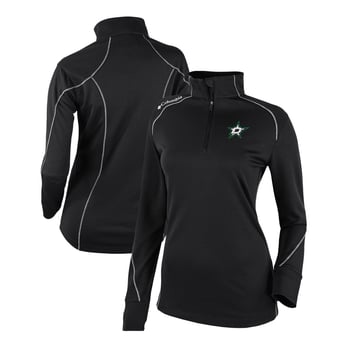 Women's Columbia Black Dallas Stars Omni-Wick Shotgun 2.0 Quarter-Zip Pullover Top