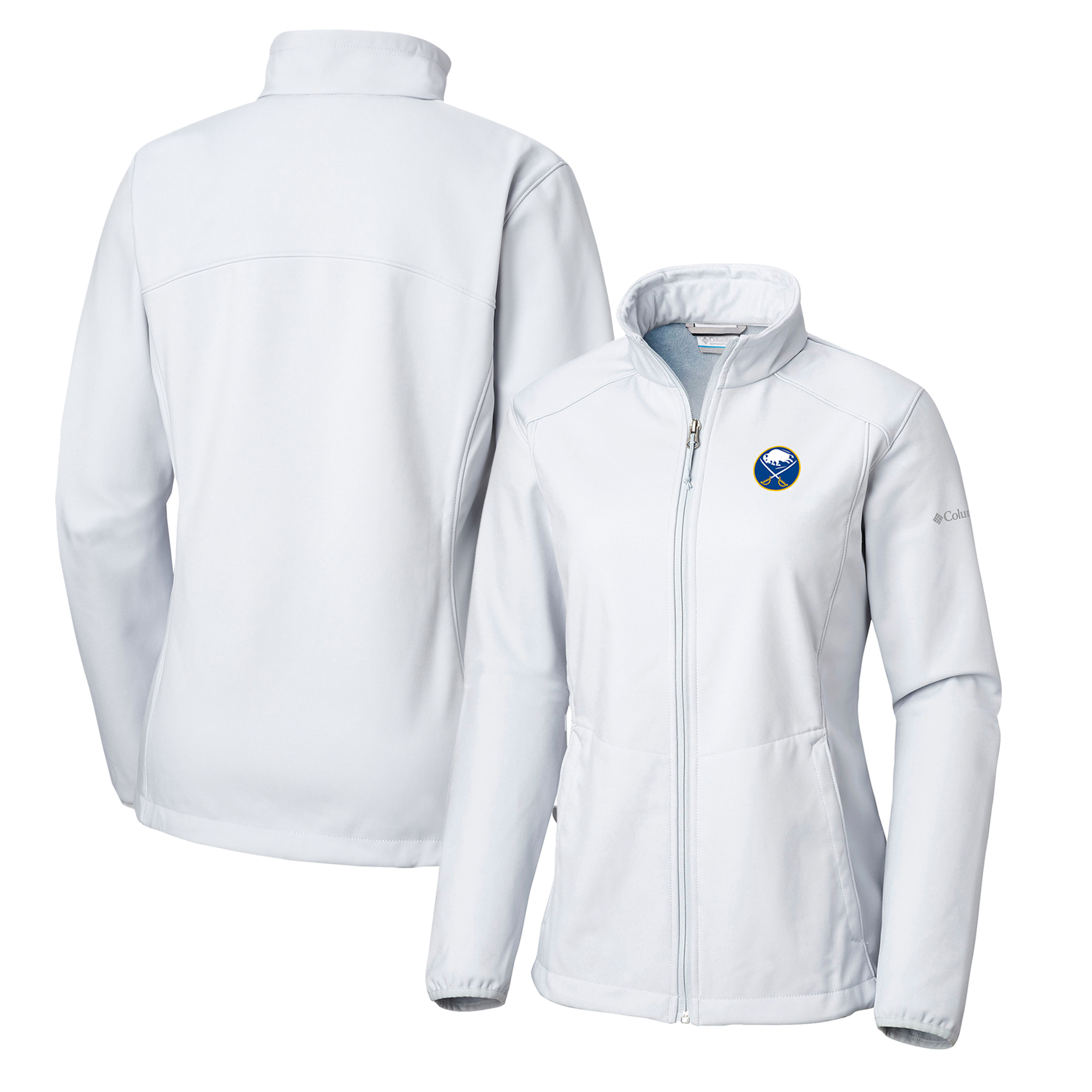 Women’s Columbia White Buffalo Sabres Kruser Ridge II Softshell Full-Zip Jacket Women’s Columbia White Buffalo Sabres Kruser Ridge II Softshell Full-Zip Jacket