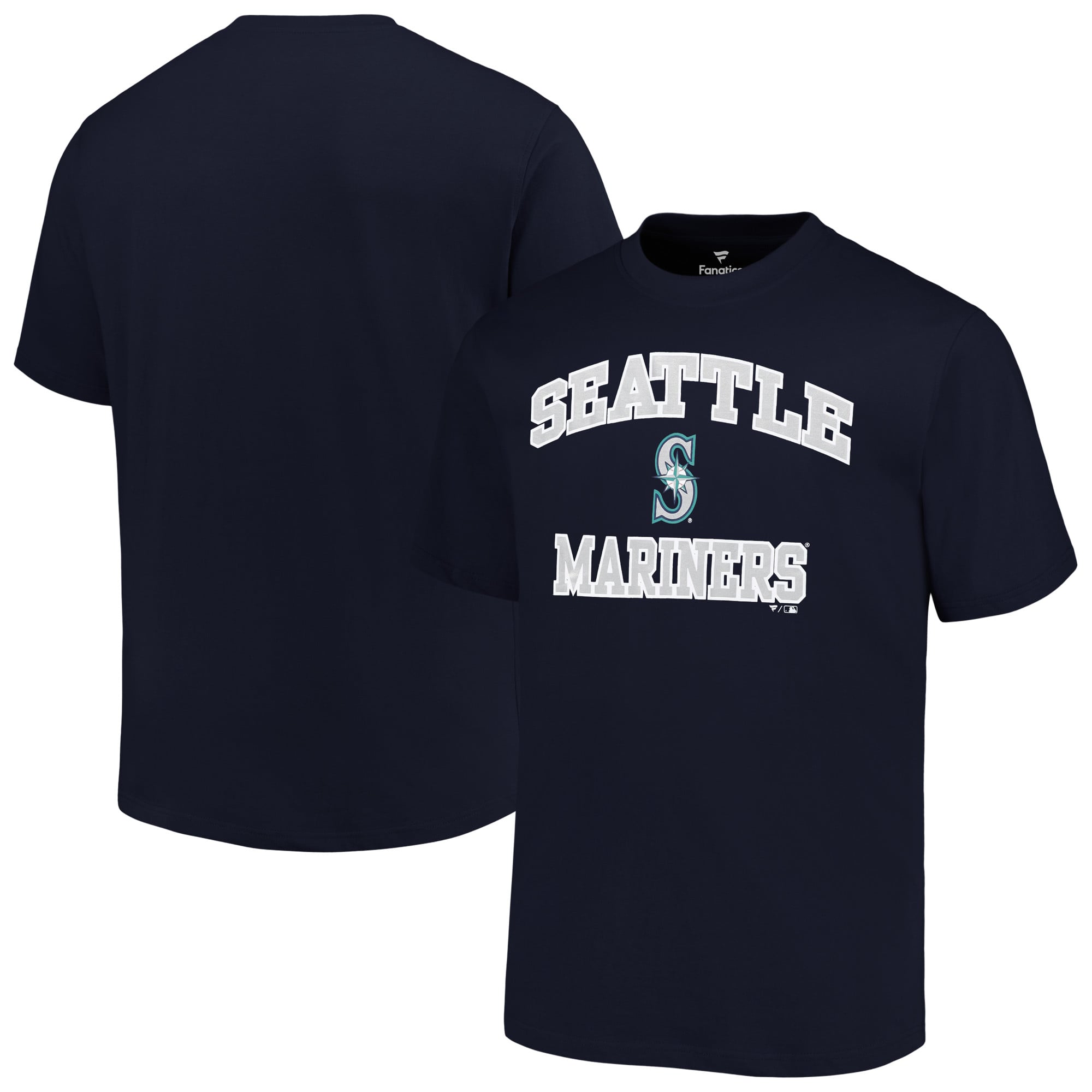 Men's Profile Navy Seattle Mariners Big & Tall Heart & Soul T-Shirt