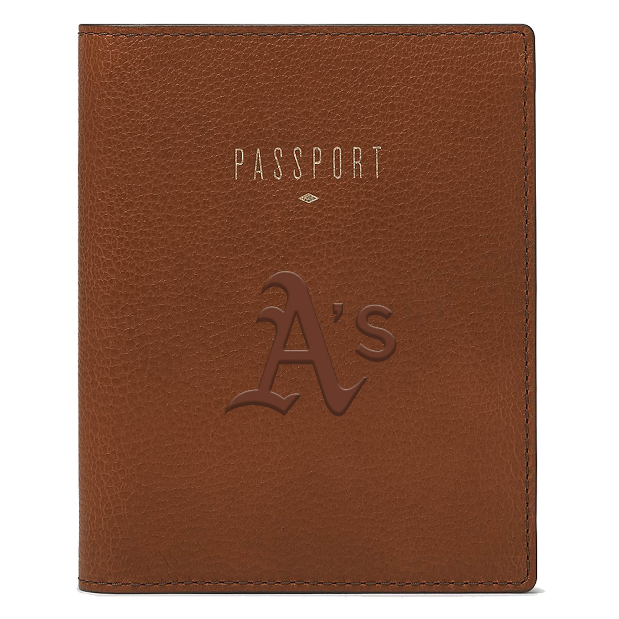 Fossil Brown Athletics Travel RFID Passport Case