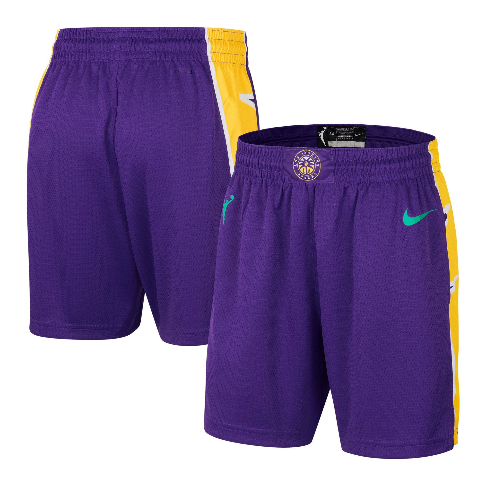 Women's Nike Purple Los Angeles Sparks On-Court Victory Performance Shorts