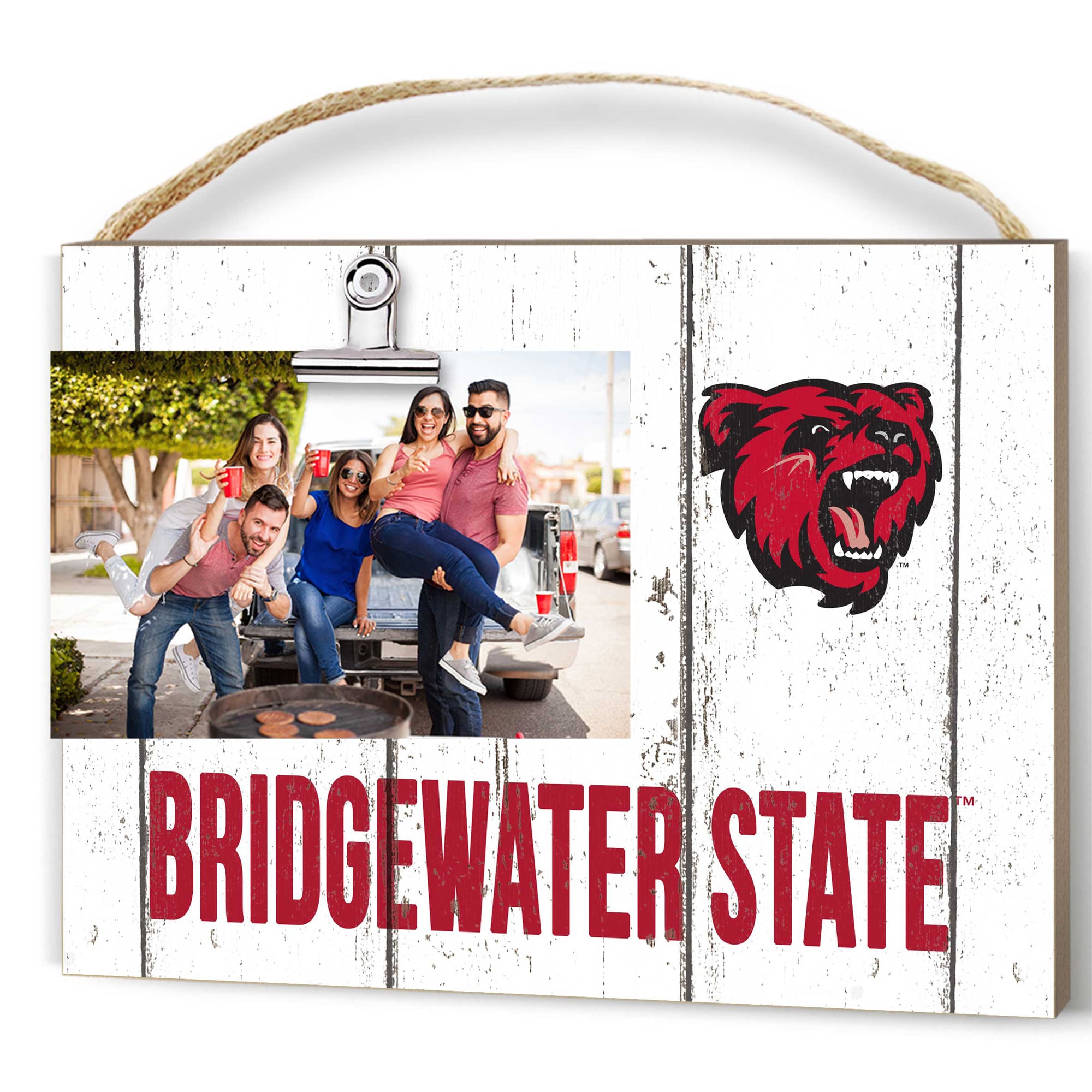 Bridgewater State Bears 8" x 10" Weathered Clip It Frame