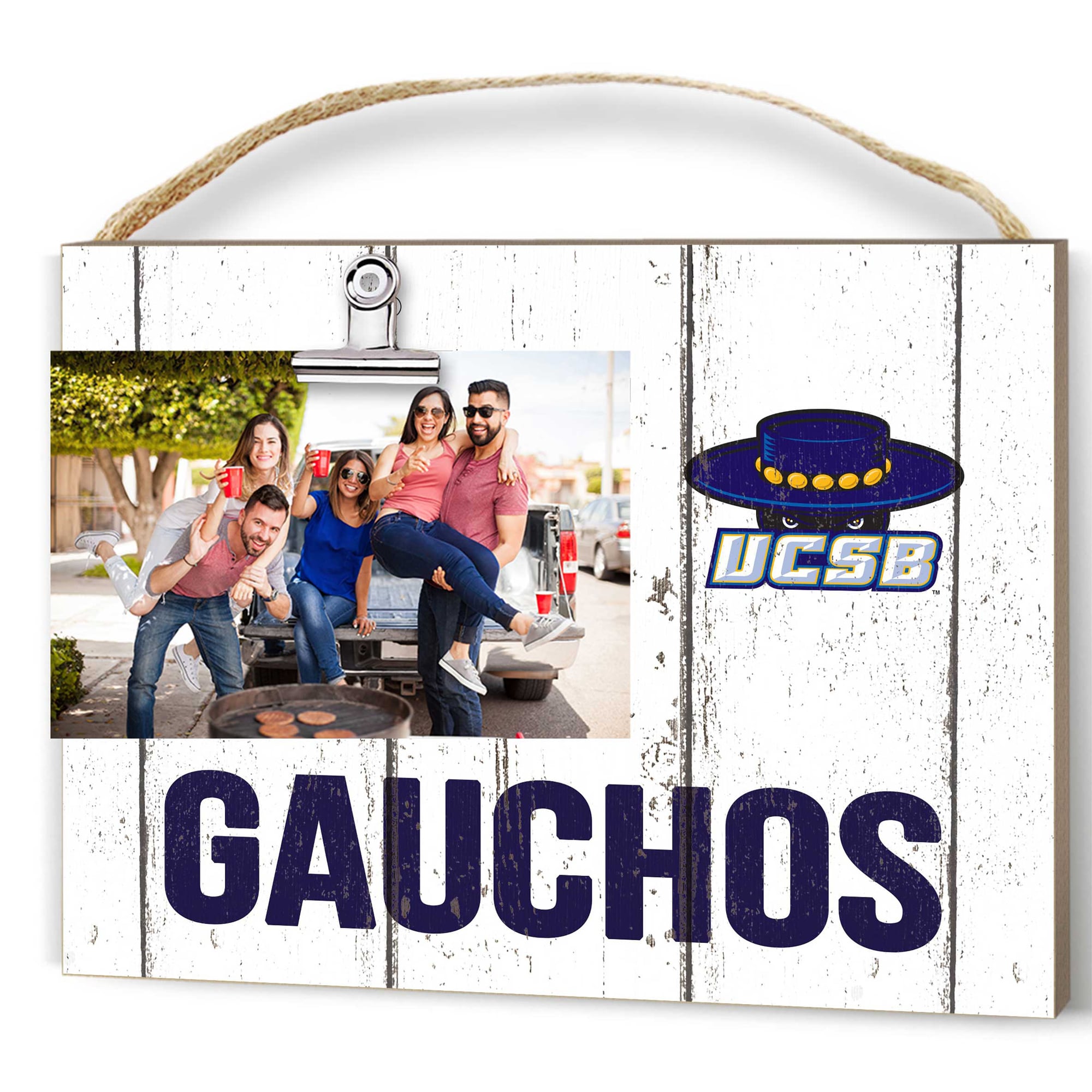 UC Santa Barbara Gauchos 8" x 10" Weathered Clip It Frame