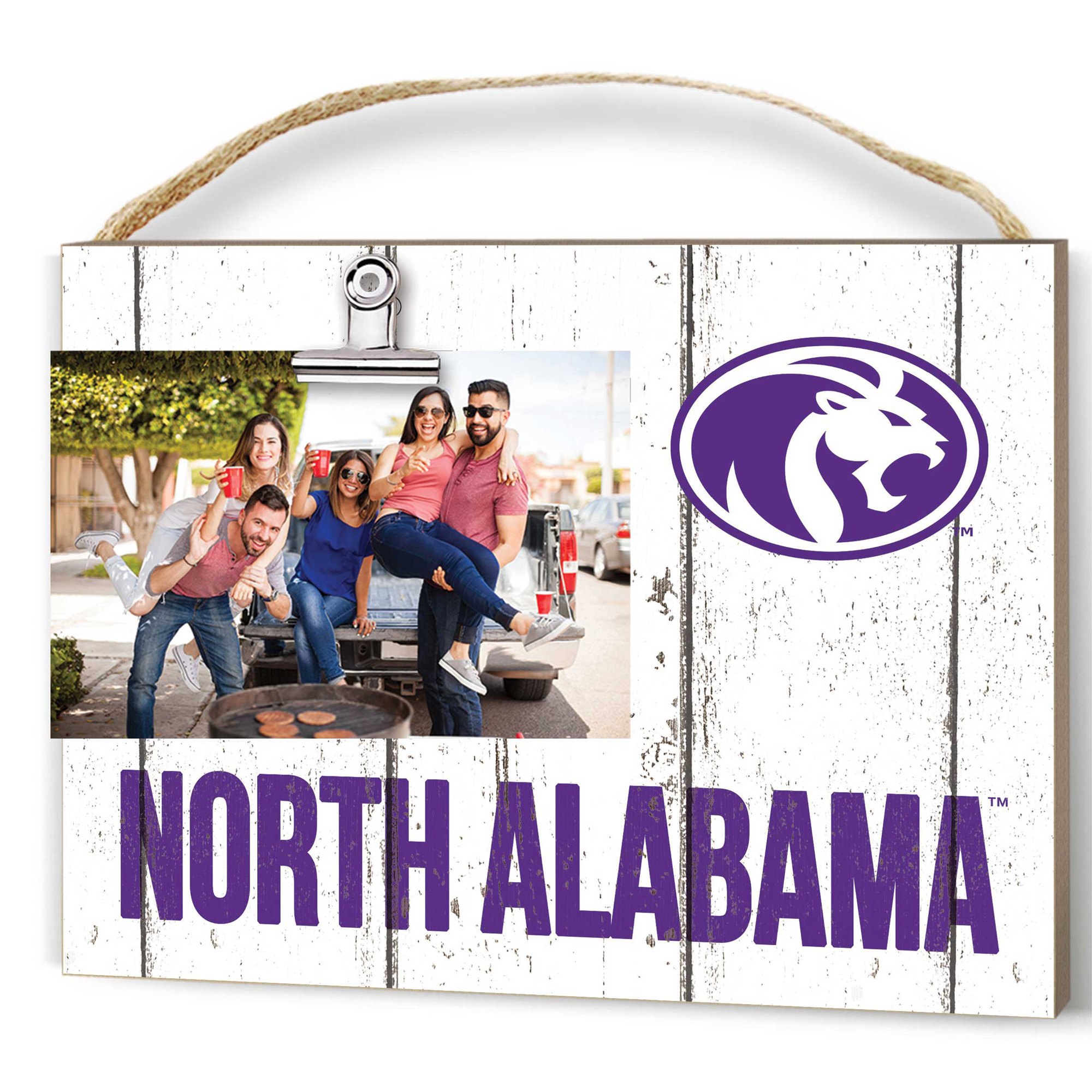 North Alabama Lions 8" x 10" Weathered Clip It Frame