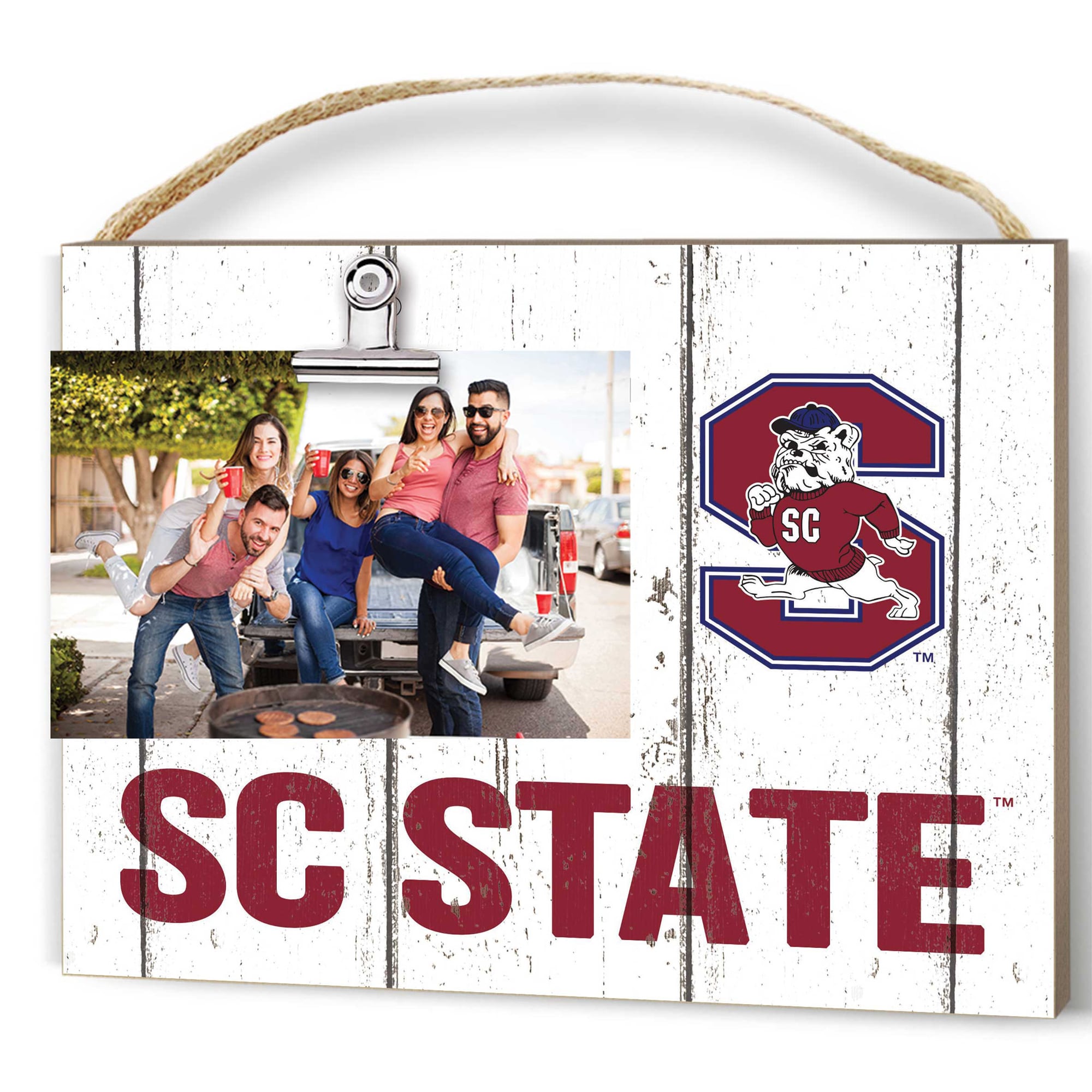 South Carolina State Bulldogs 8" x 10" Weathered Clip It Frame