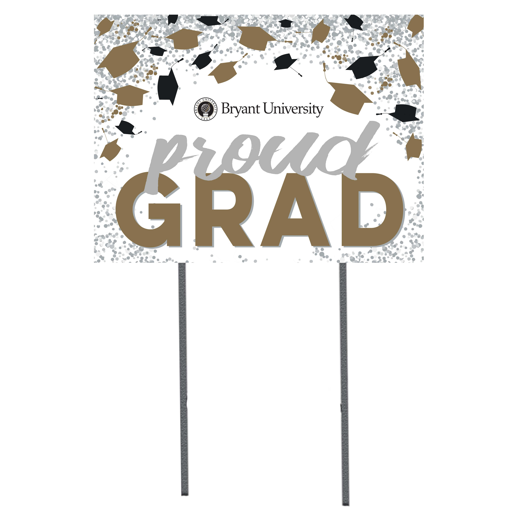 Bryant Bulldogs 18" x 24" Grad Hats Yard Sign