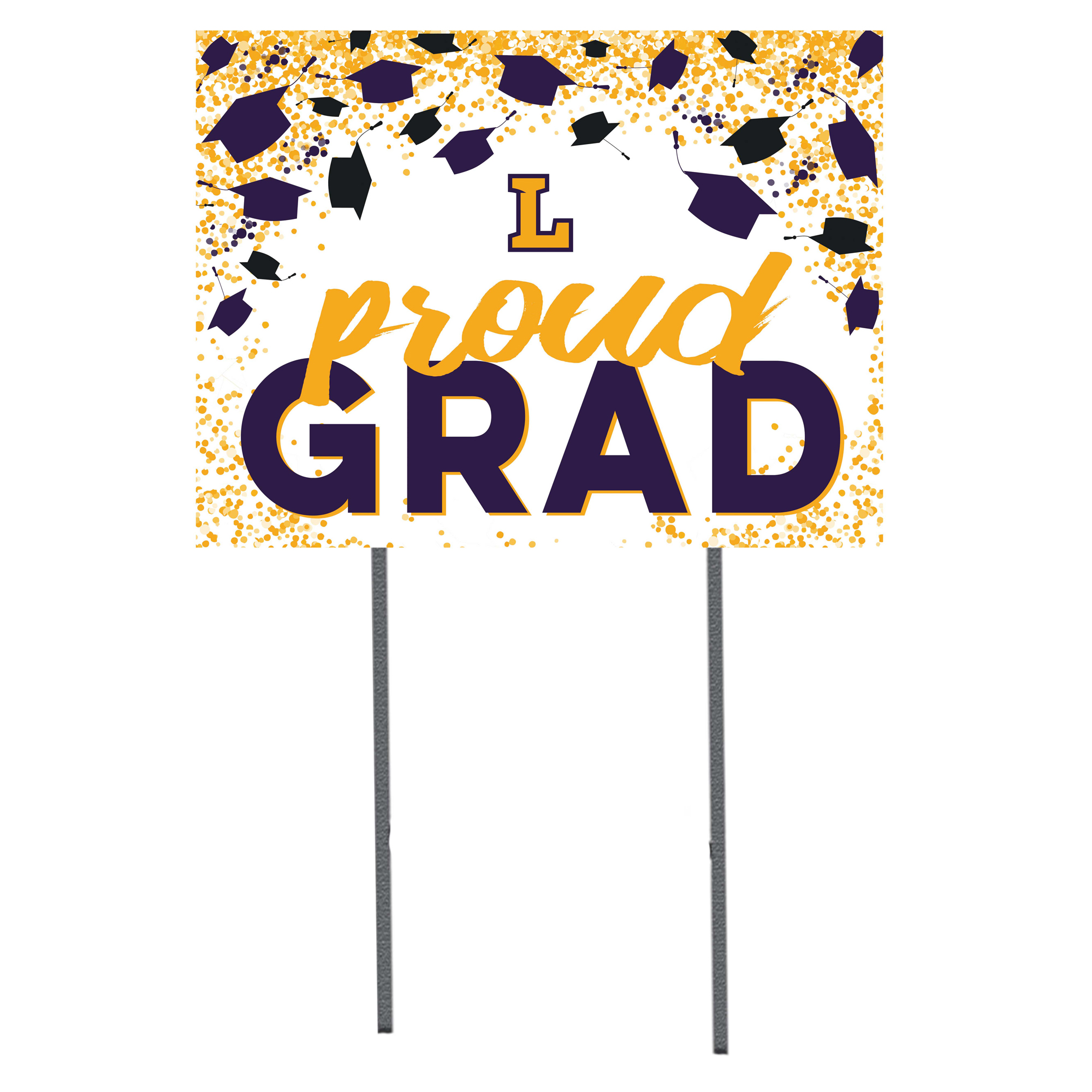 Lipscomb Bisons 18" x 24" Grad Hats Yard Sign