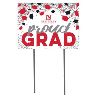 Newberry College Wolves 18" x 24" Grad Hats Yard Sign