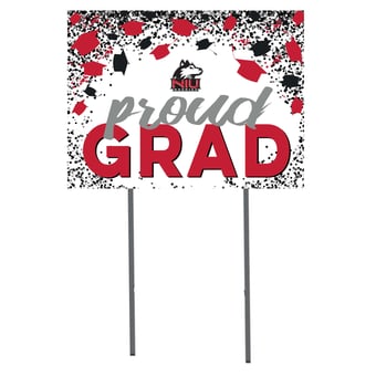 Northern Illinois Huskies 18" x 24" Grad Hats Yard Sign