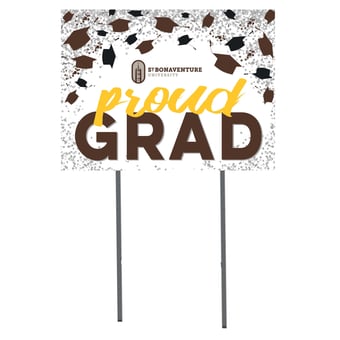 St. Bonaventure Bonnies 18" x 24" Grad Hats Yard Sign