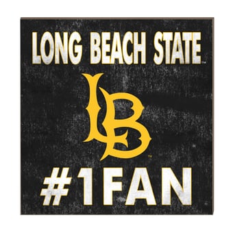 Cal State Long Beach The Beach 10" x 10" #1 Fan Plaque